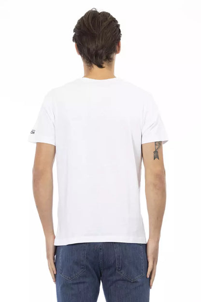 White Cotton Men's T-Shirt