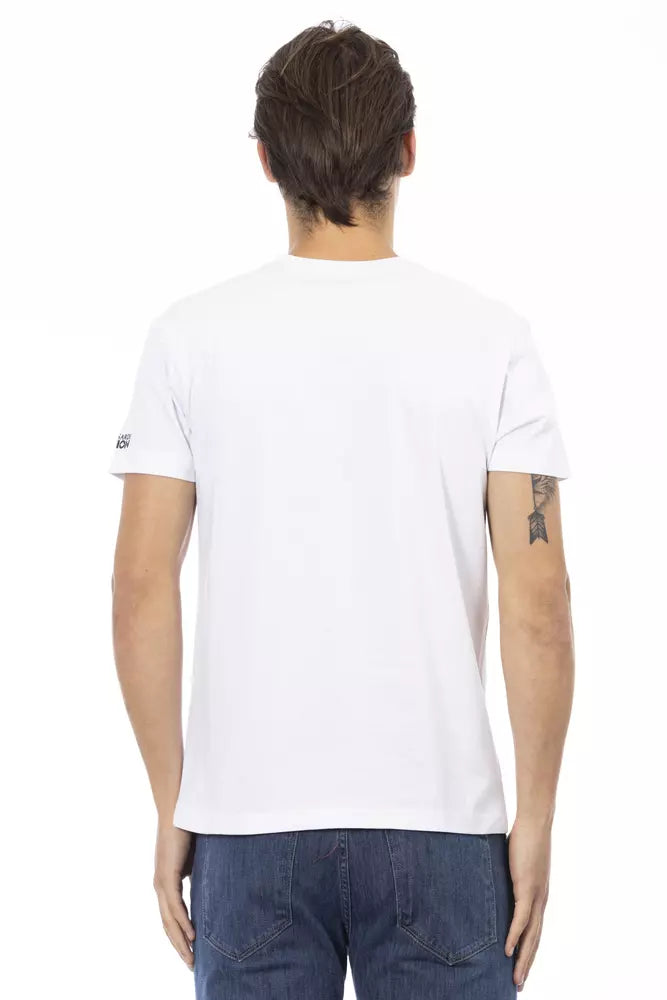 Weißes Herren-T-Shirt aus Baumwolle