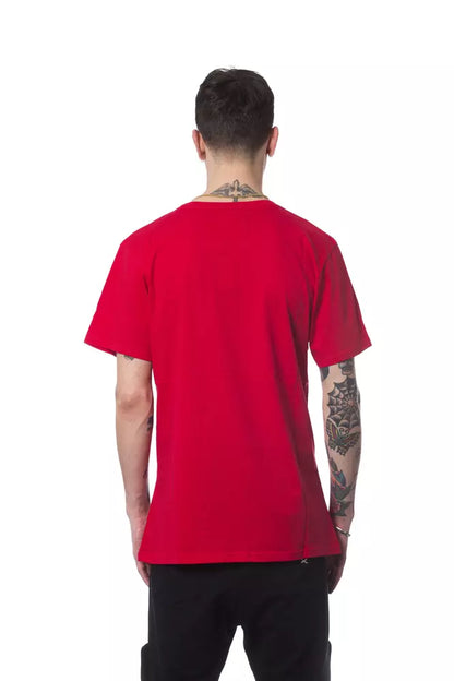 Rotes Baumwoll-T-Shirt für Herren