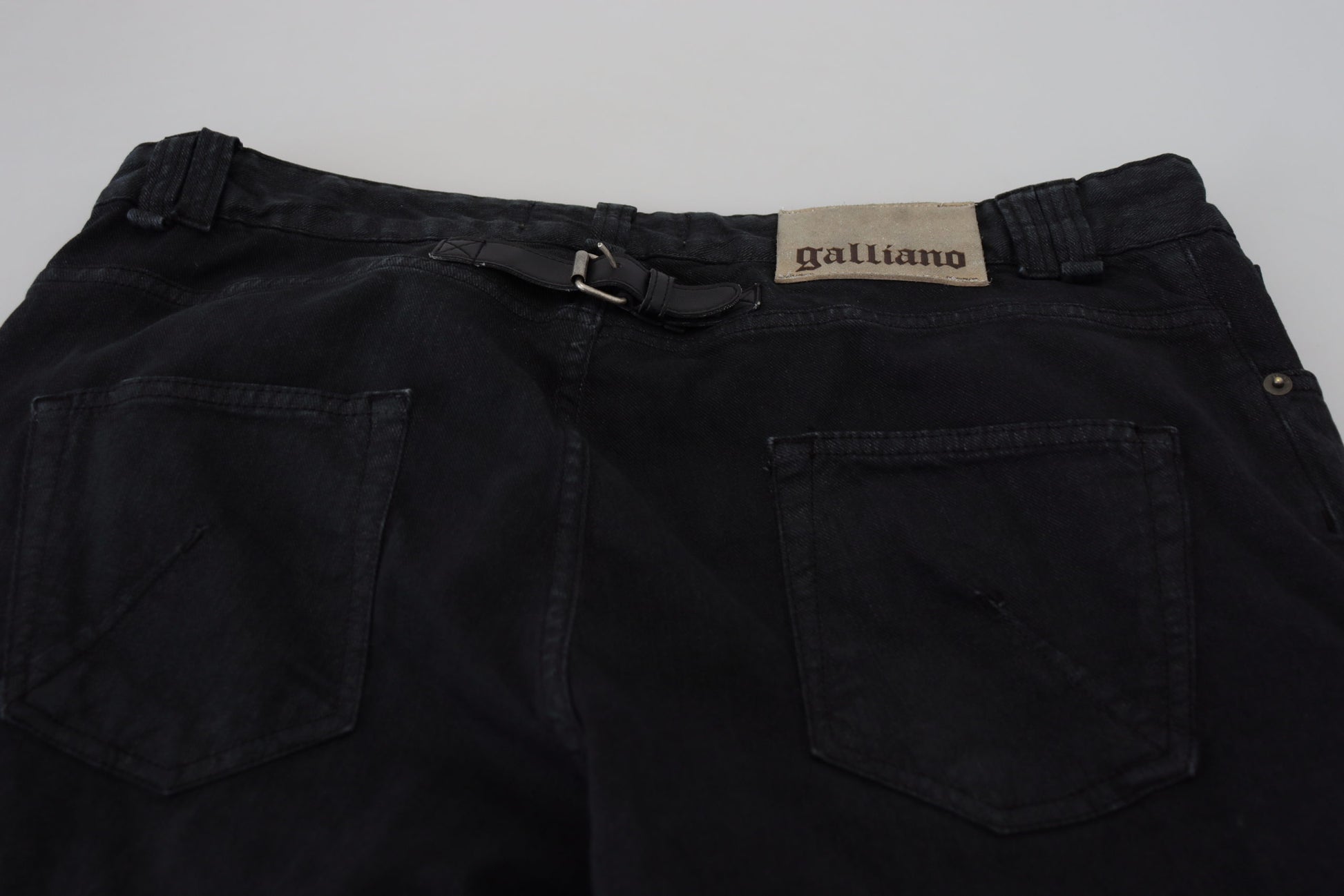 Elegante schwarze Mainline-Baumwolljeans