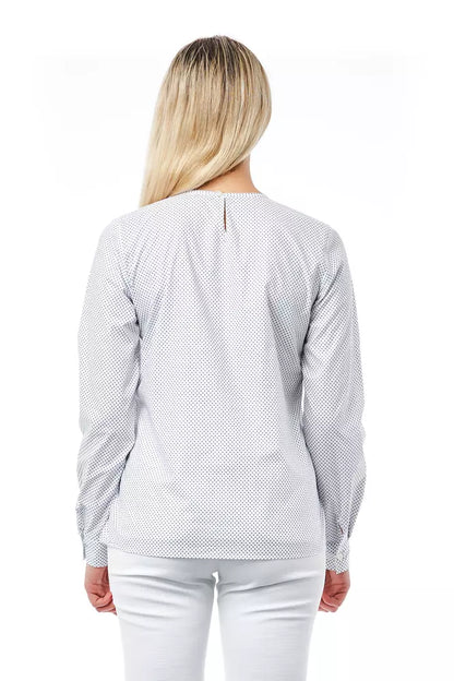 Weiße Baumwollbluse für Damen