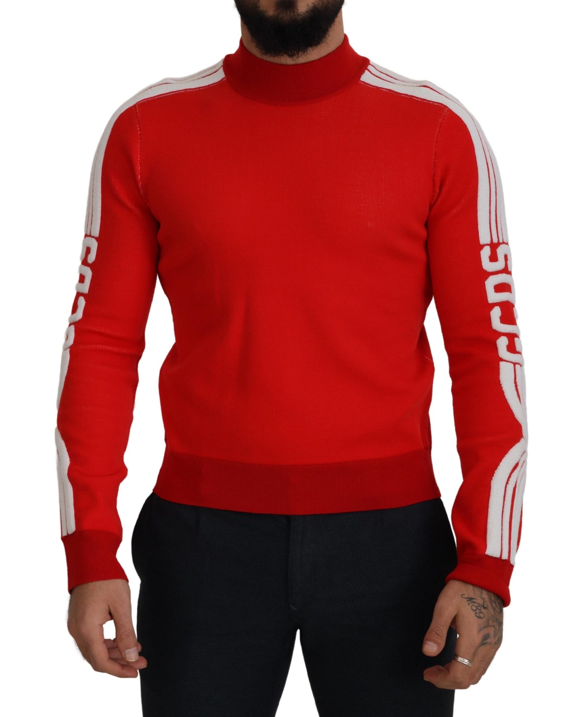 Eleganter roter Pullover für Männer