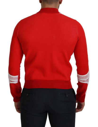 Eleganter roter Pullover für Männer