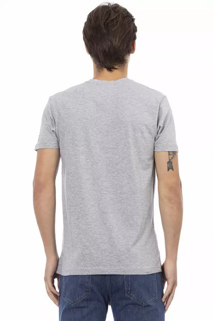 Gray Cotton Mens TShirt