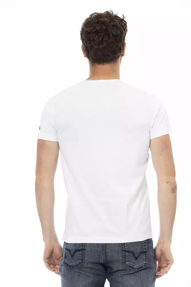 White Cotton Men's T-Shirt