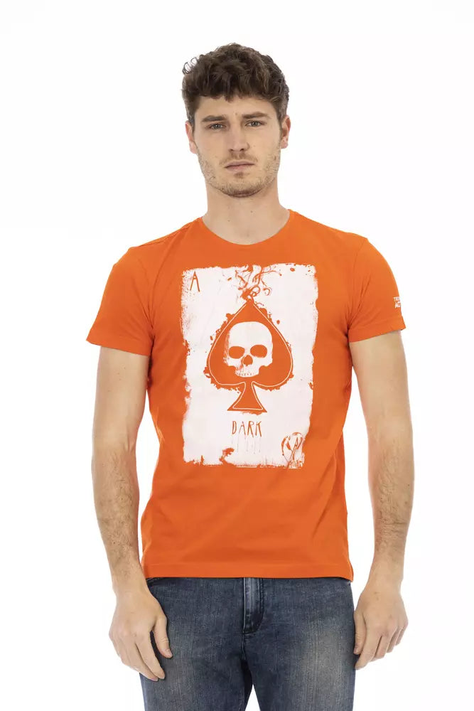 Oranges Baumwoll-T-Shirt für Herren