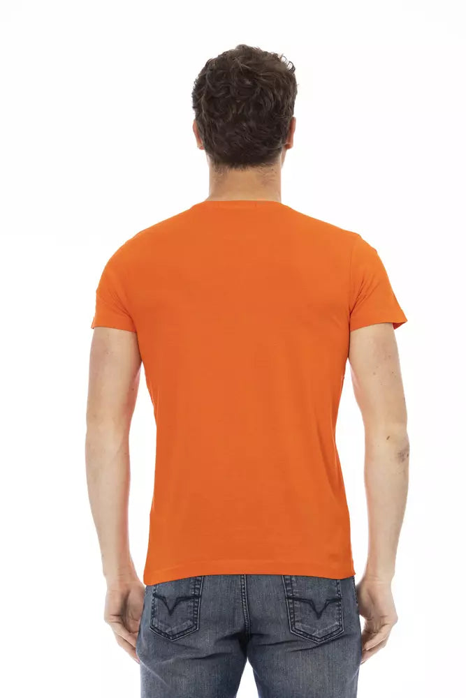 Oranges Baumwoll-T-Shirt für Herren