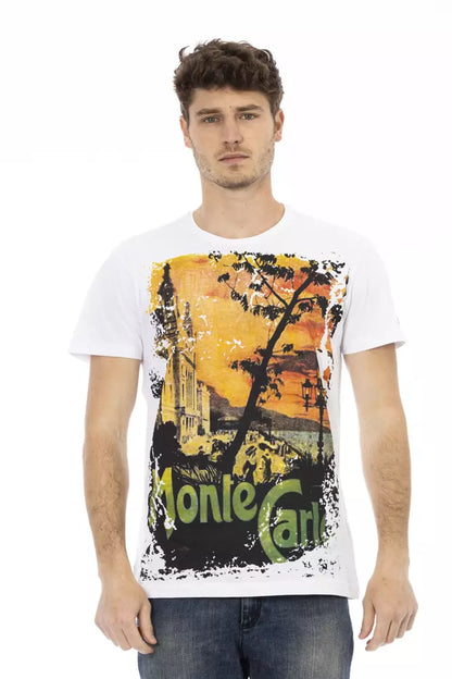 Weißes Baumwoll-T-Shirt für Herren