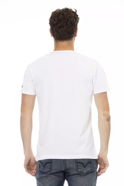 Weißes Baumwoll-T-Shirt für Herren