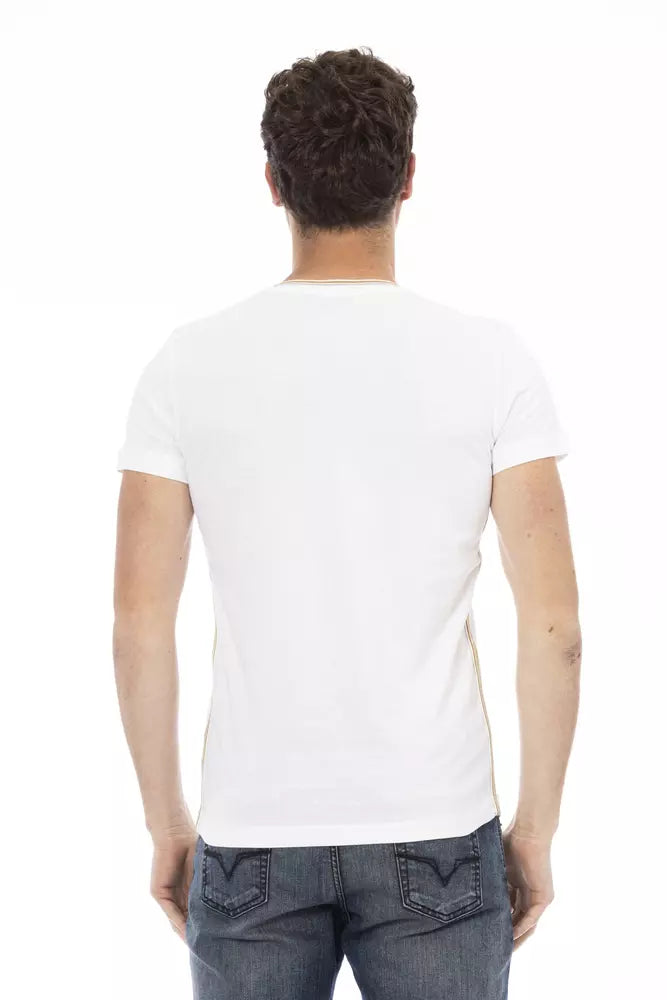 Weißes Baumwoll-T-Shirt für Herren