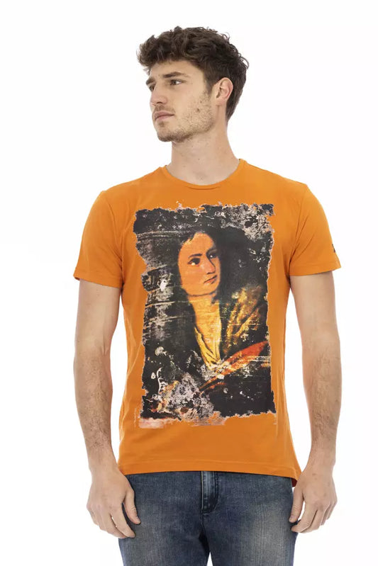 Oranges Baumwoll-T-Shirt für Herren