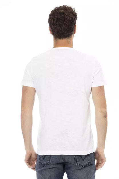 Weißes Baumwoll-T-Shirt für Herren