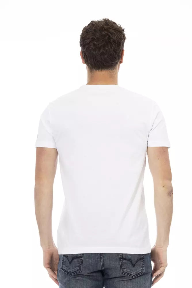 Weißes Baumwoll-T-Shirt für Herren