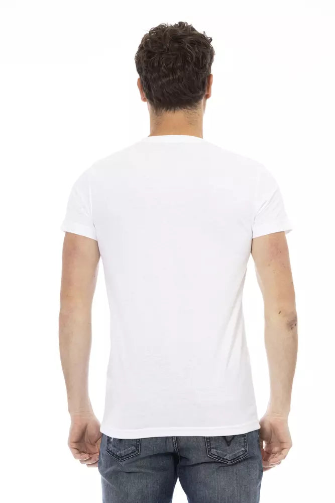 Weißes Baumwoll-T-Shirt für Herren