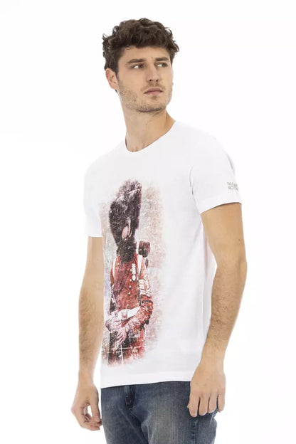 Weißes Baumwoll-T-Shirt für Herren