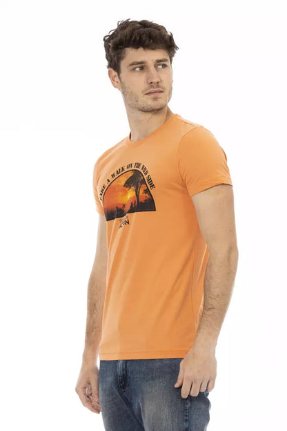 Oranges Baumwoll-T-Shirt für Herren