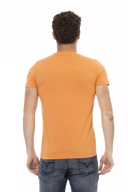 Oranges Baumwoll-T-Shirt für Herren