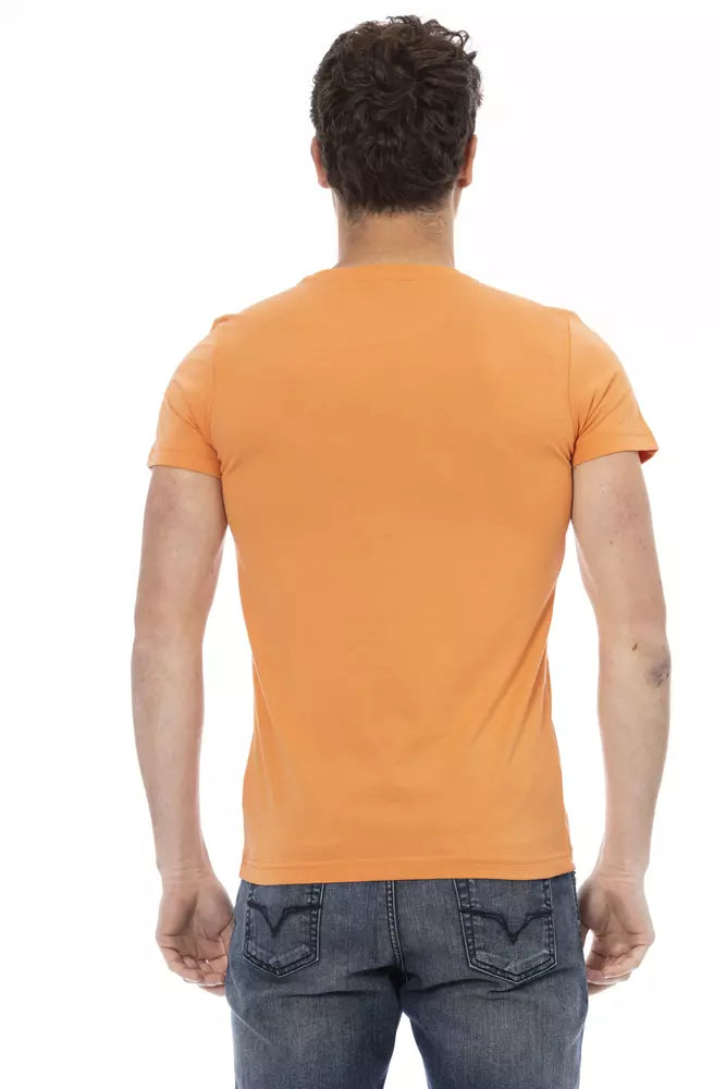 Oranges Baumwoll-T-Shirt für Herren