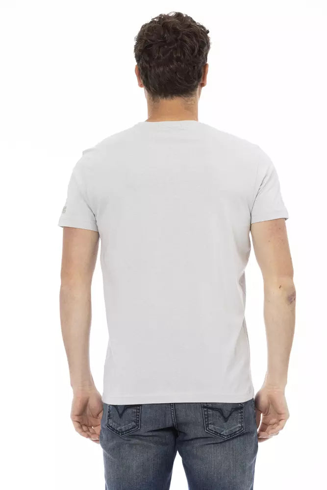 Graues Baumwoll-T-Shirt für Herren