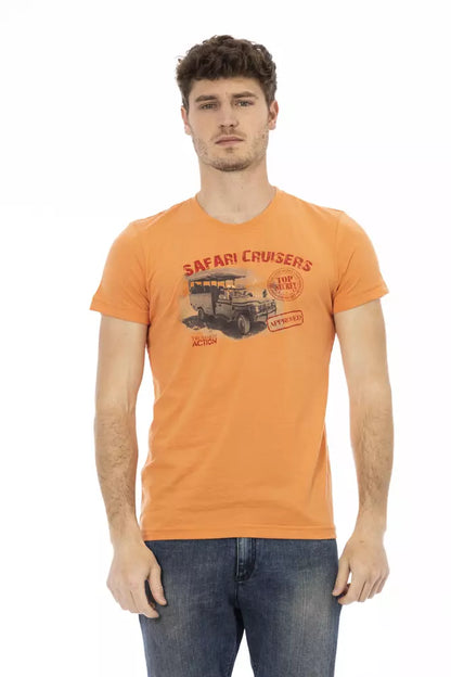 Oranges Baumwoll-T-Shirt für Herren