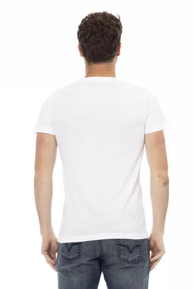 Weißes Baumwoll-T-Shirt für Herren