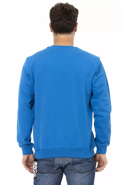 Blue Cotton Men's Sweater