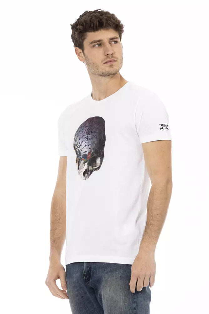 Weißes Baumwoll-T-Shirt für Herren