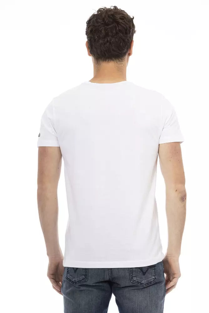 Weißes Baumwoll-T-Shirt für Herren