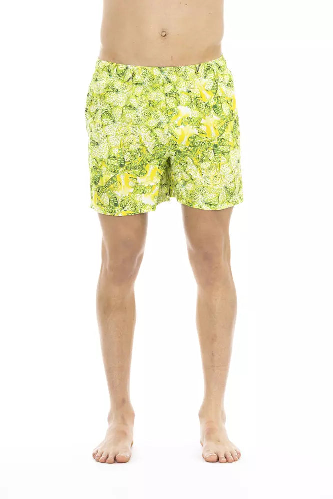 Grüne Badeshorts aus Polyester für Herren