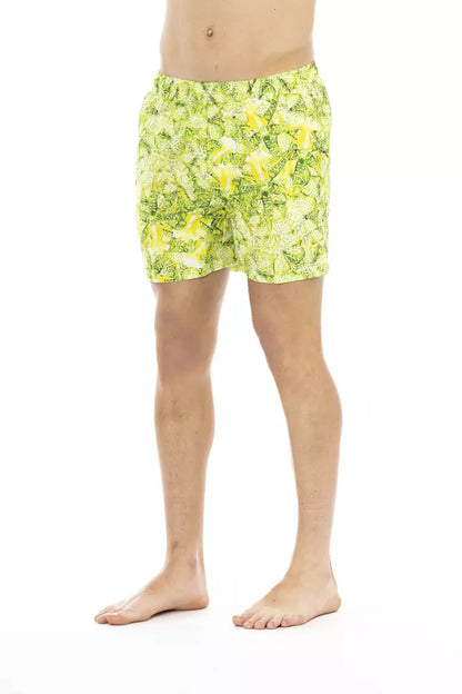 Grüne Badeshorts aus Polyester für Herren