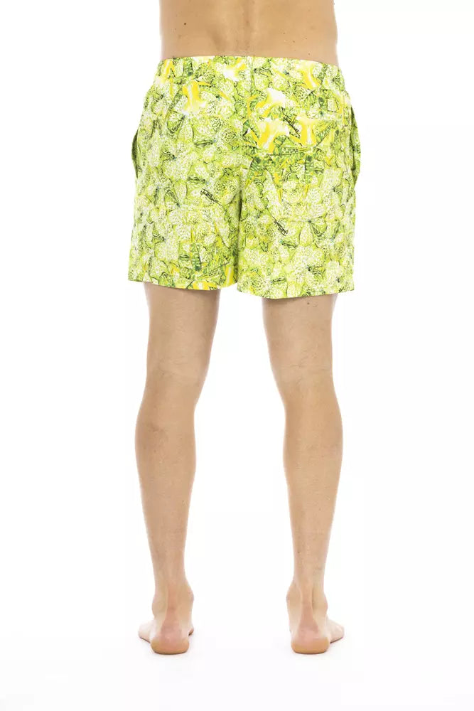 Grüne Badeshorts aus Polyester für Herren