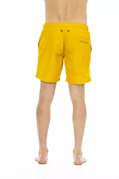 Gelbe Badeshorts aus Polyester für Herren