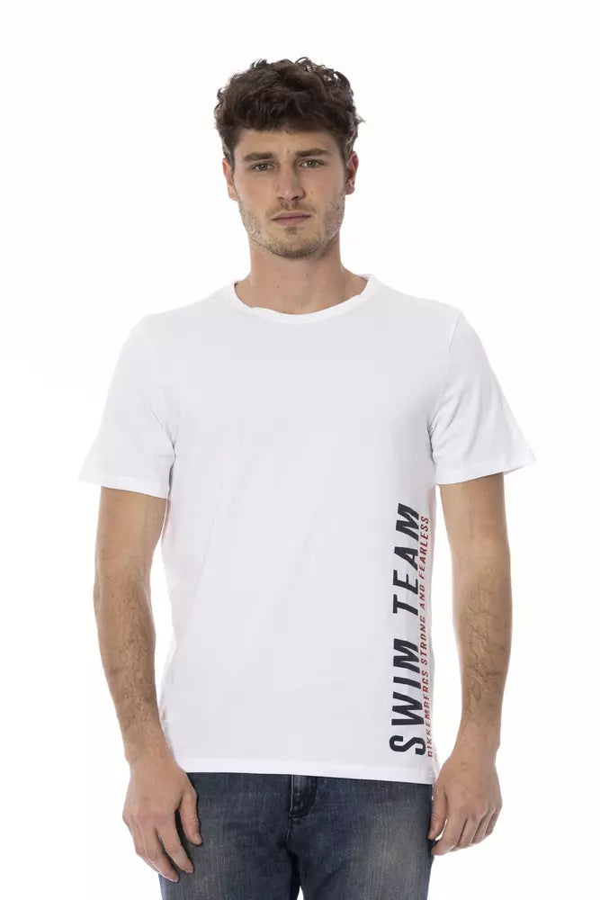 Weißes Baumwoll-T-Shirt für Herren