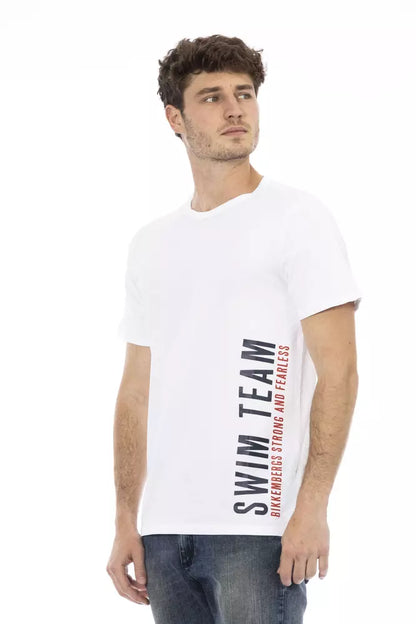 Weißes Baumwoll-T-Shirt für Herren