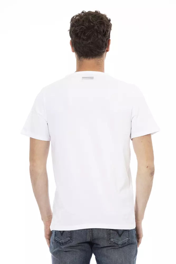 Weißes Baumwoll-T-Shirt für Herren