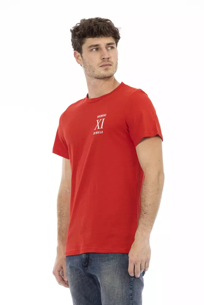 Rotes Herren-T-Shirt aus Baumwolle