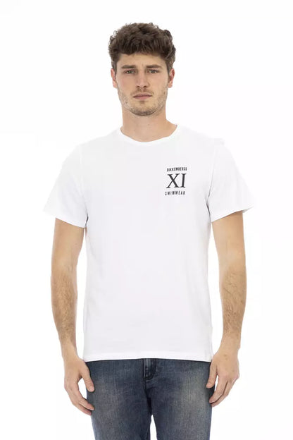 Weißes Baumwoll-T-Shirt für Herren