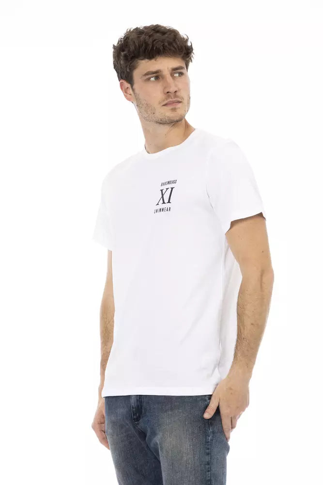 Weißes Baumwoll-T-Shirt für Herren