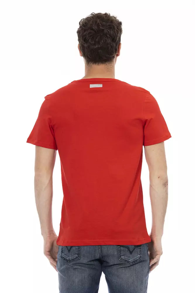 Rotes Herren-T-Shirt aus Baumwolle