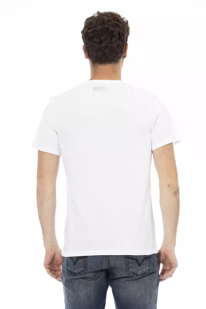 Weißes Baumwoll-T-Shirt für Herren