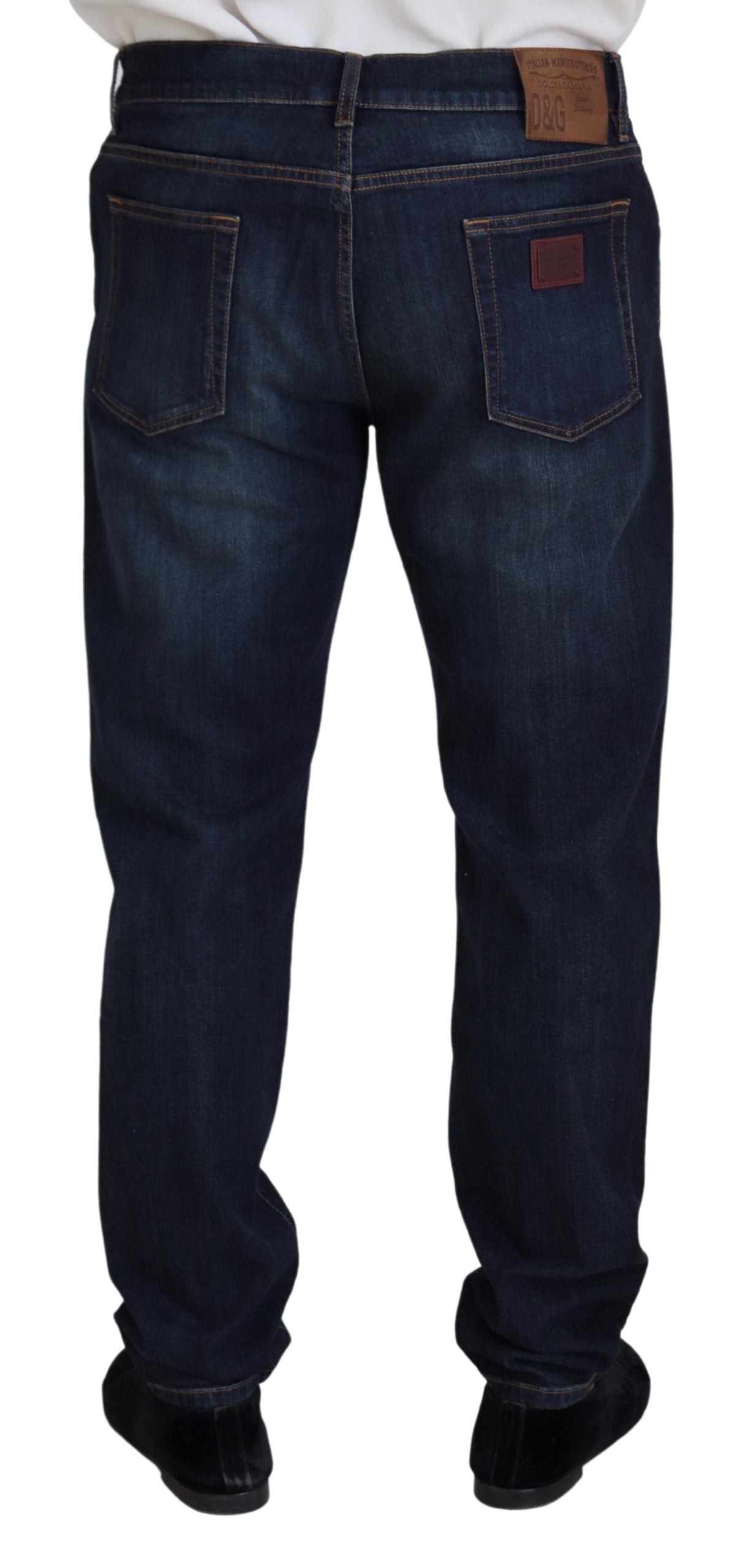 Elegante blaue Jeanshose