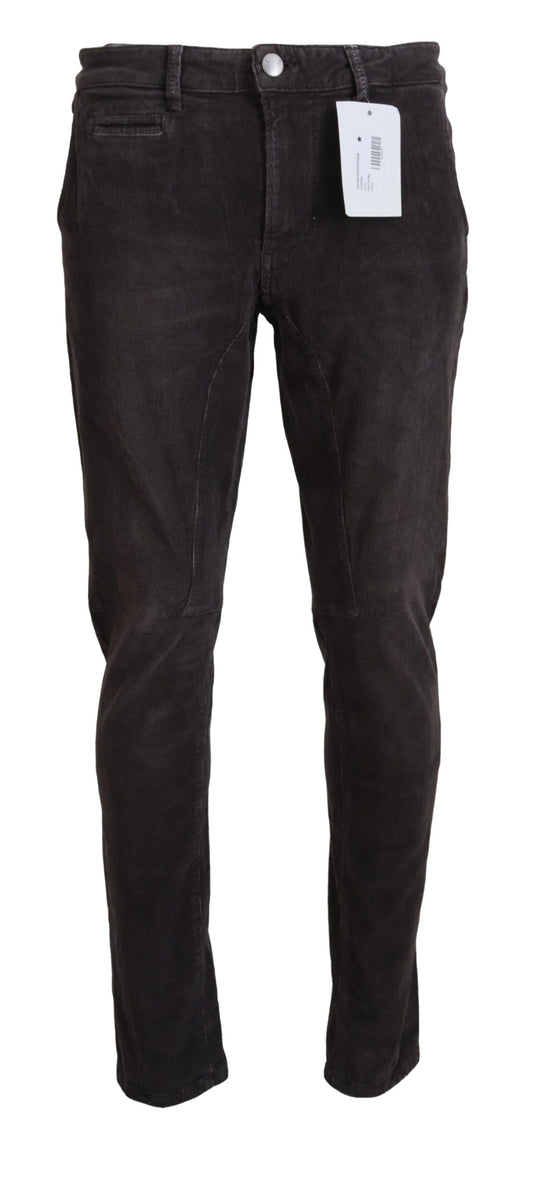 Elegante Cordhose in Braun