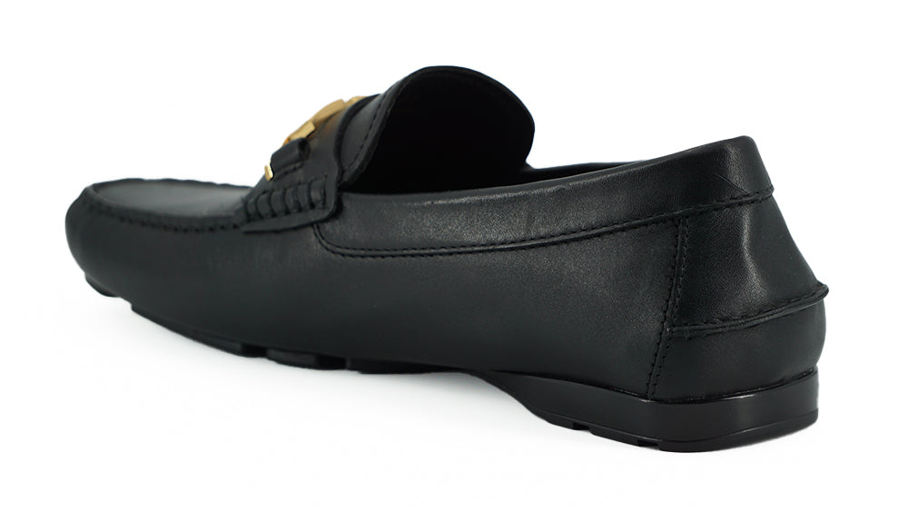 Elegante schwarze Herren-Loafer aus Kalbsleder