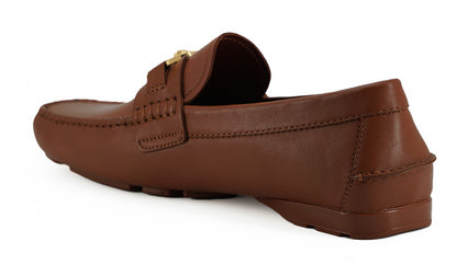 Elegante Loafer aus Leder mit Medusa-Prägung