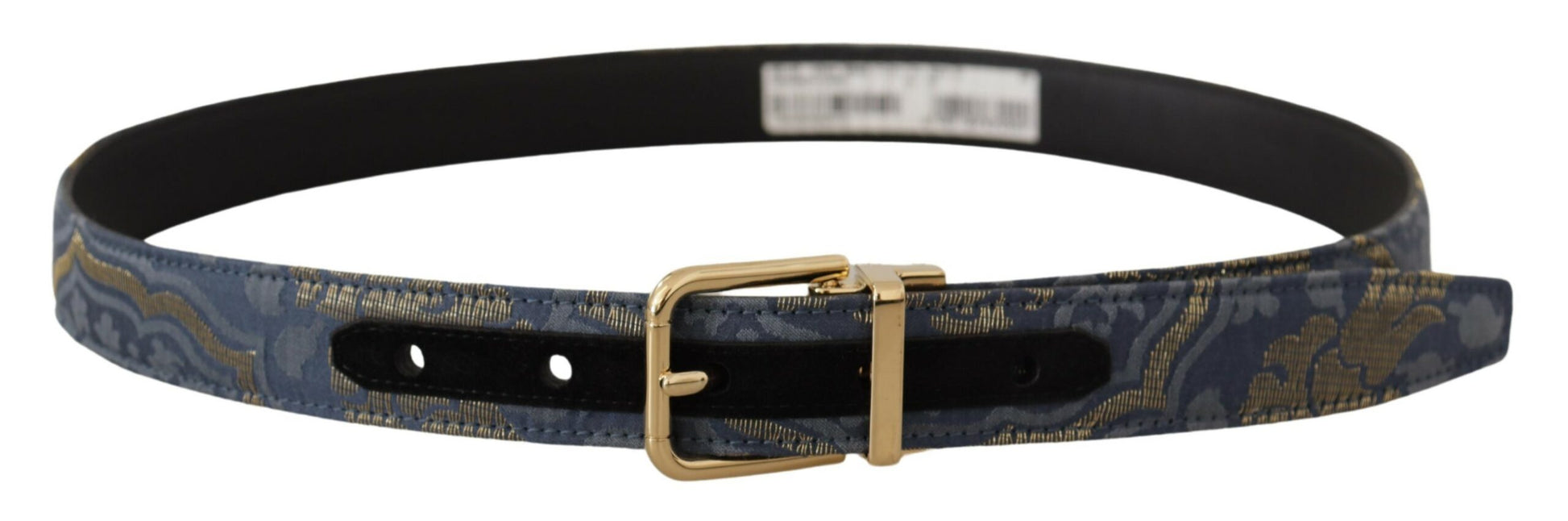 Elegant Navy Blue Leather Belt