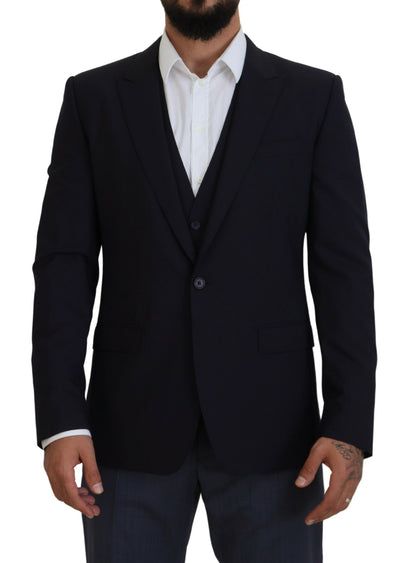 Eleganter Martini-Blazer aus Wollmischung in Marineblau