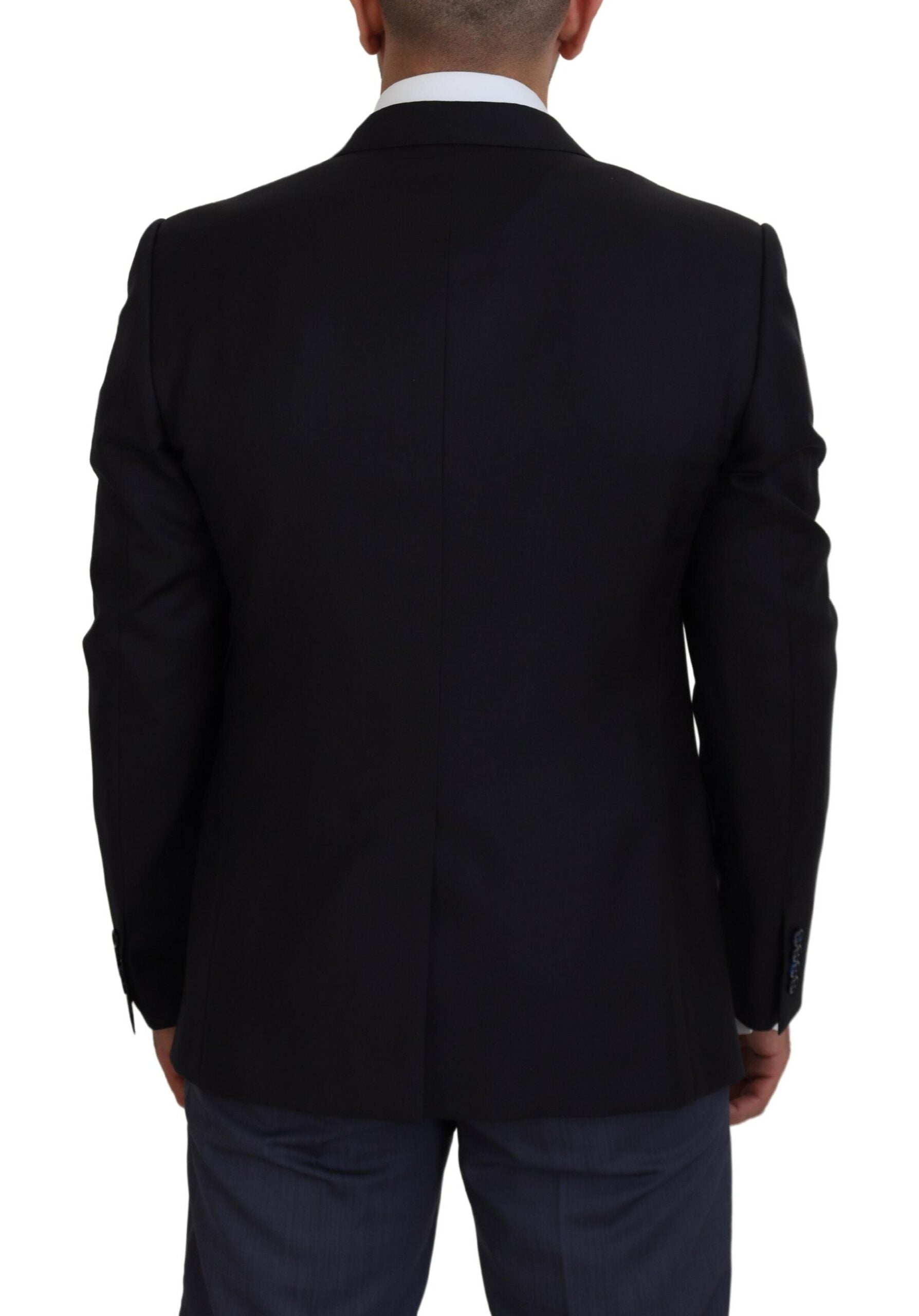 Elegant Dark Blue Martini Blazer