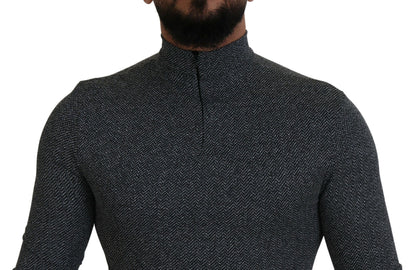 Eleganter dunkelgrauer Pullover