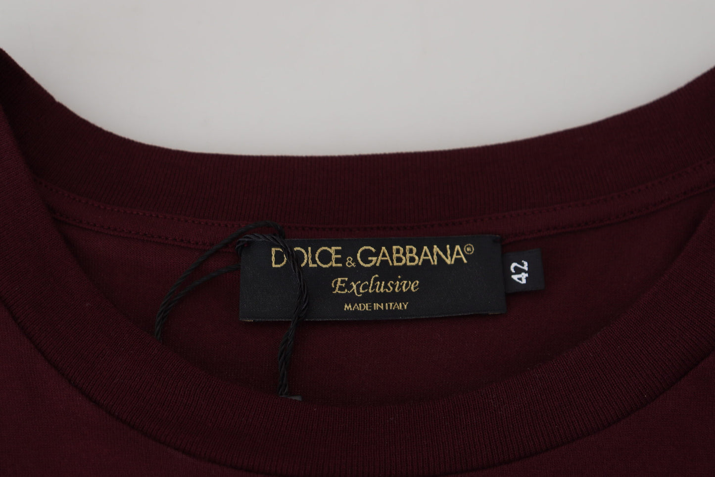 Elegant Maroon Crew Neck Casual Tee