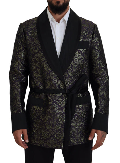 Goldene Jacquard-Robenjacke